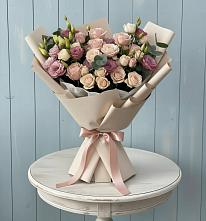 Букет цветов из:  Розы и Лизиантусы #REPLACE_PRED# Озинках