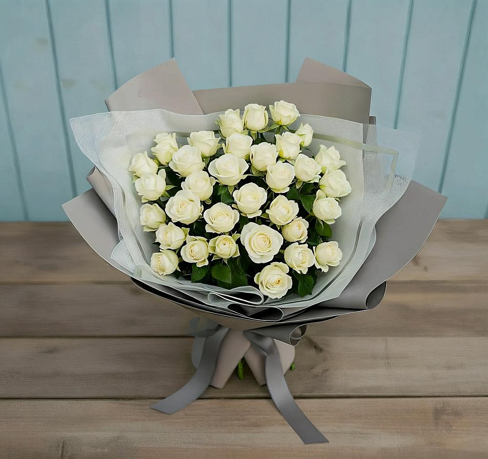 Букет Белоснежная нежность в Озинках