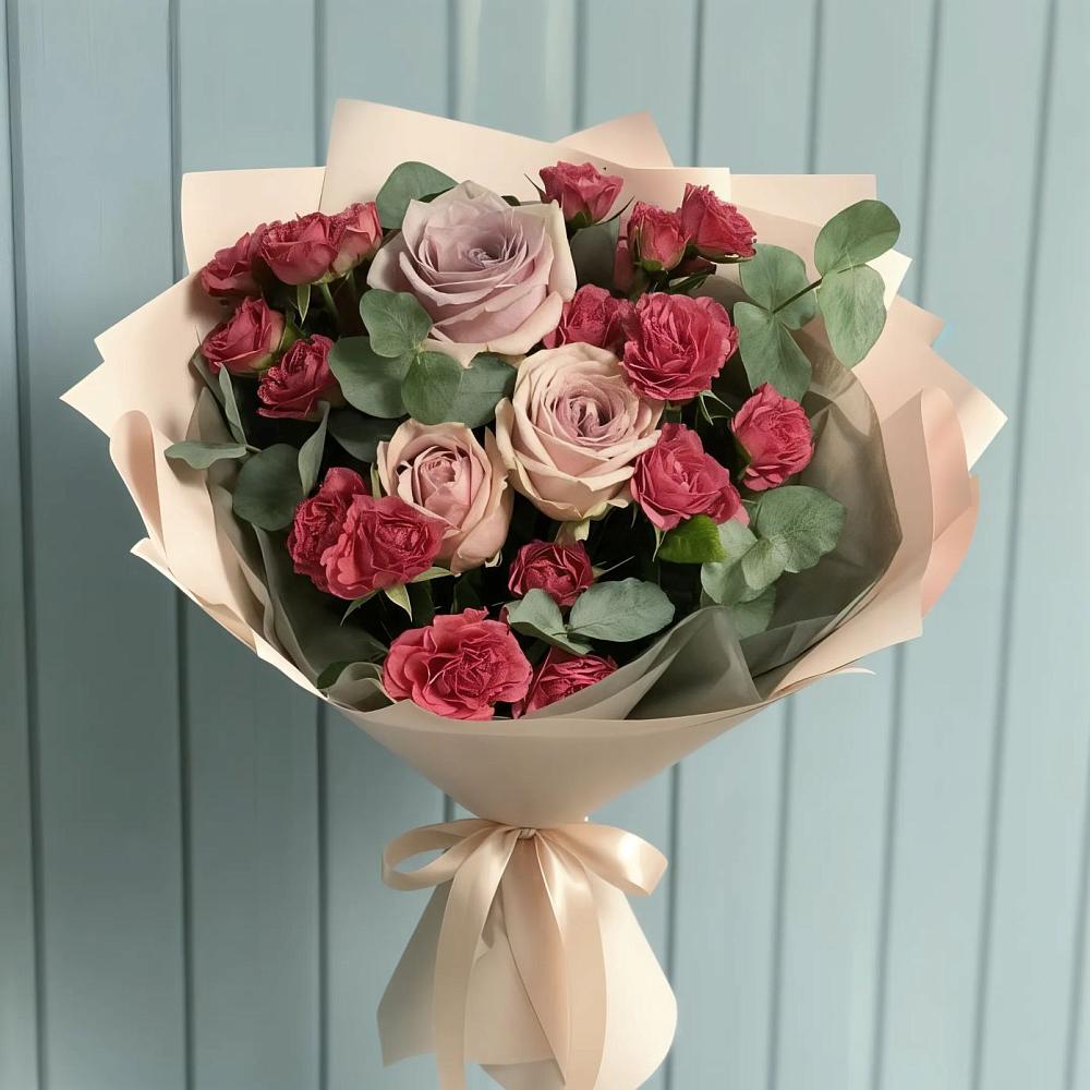 Букет цветов из: Гвоздики и Розы в Озинках