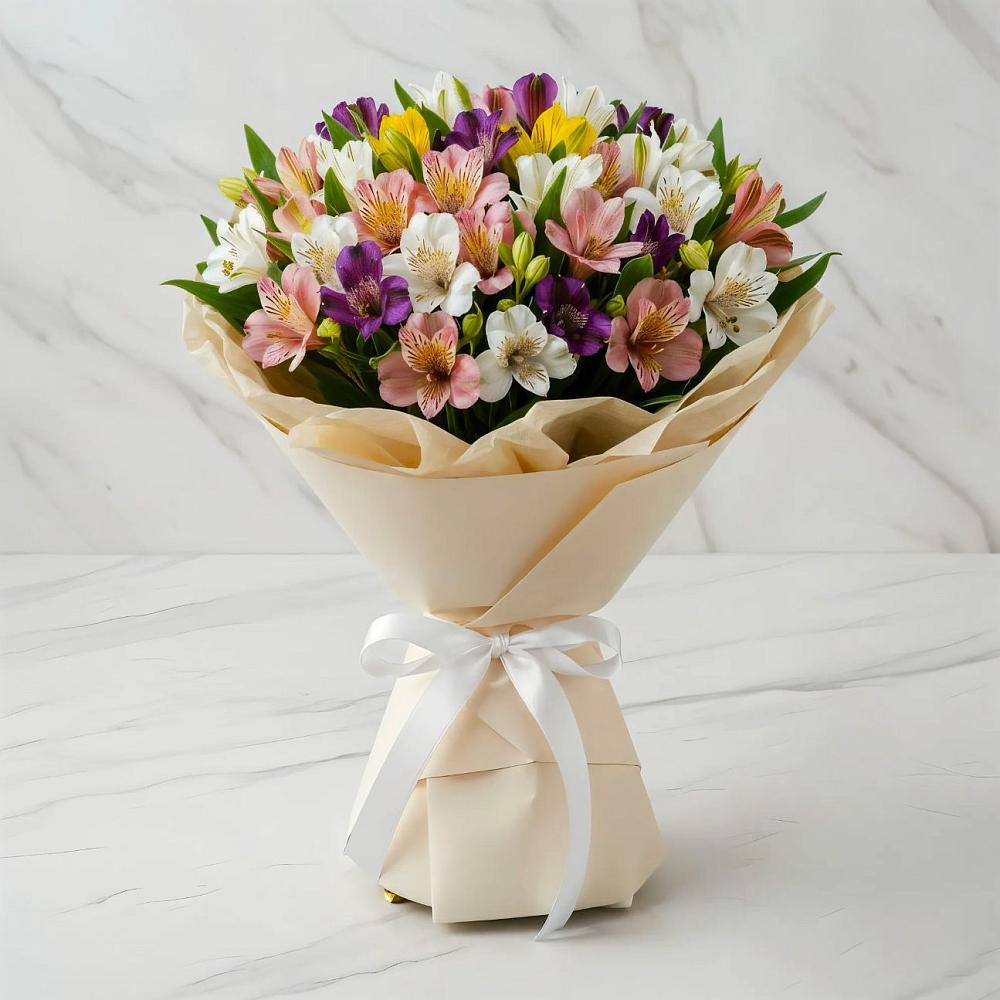 Букет цветов из: Альстромерии в Озинках