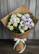 Букет цветов из:  Хризантемы и Розы в Озинках