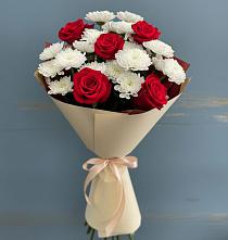 Букет цветов из:  Розы и Хризантемы в Озинках