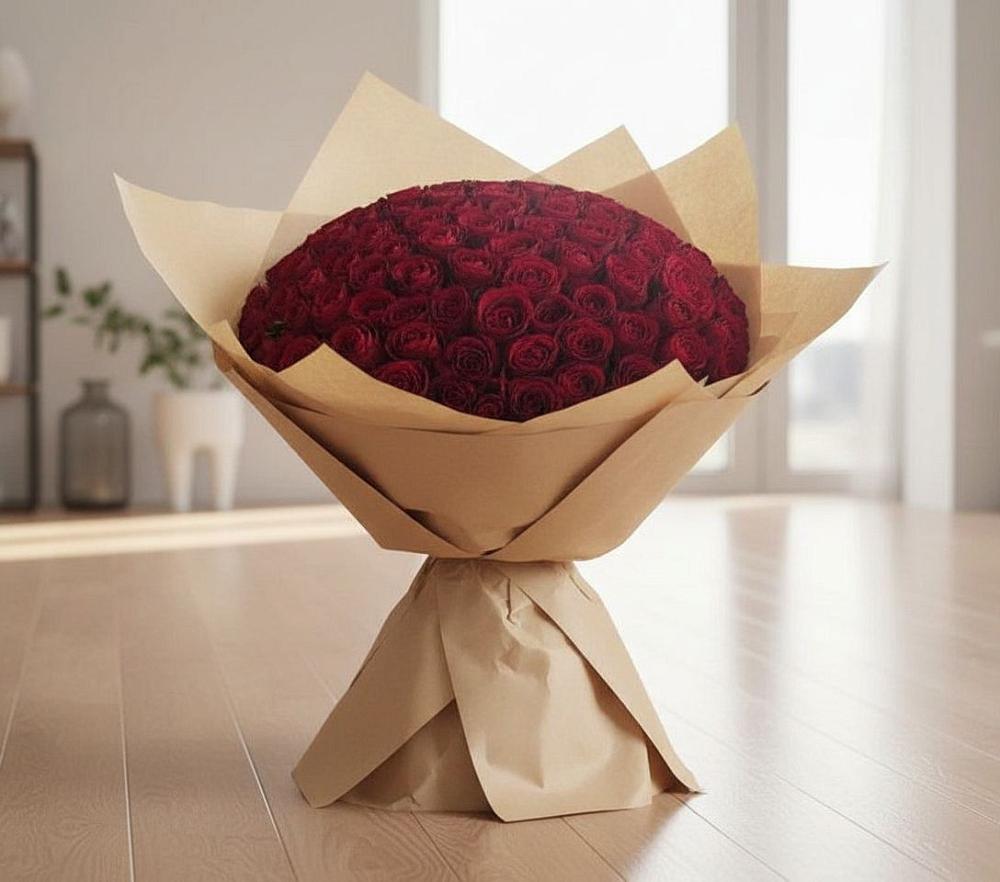 Букет 101 Красная роза в Озинках