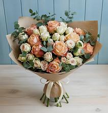 Букет цветов из:  Альстромерии и Розы в Озинках