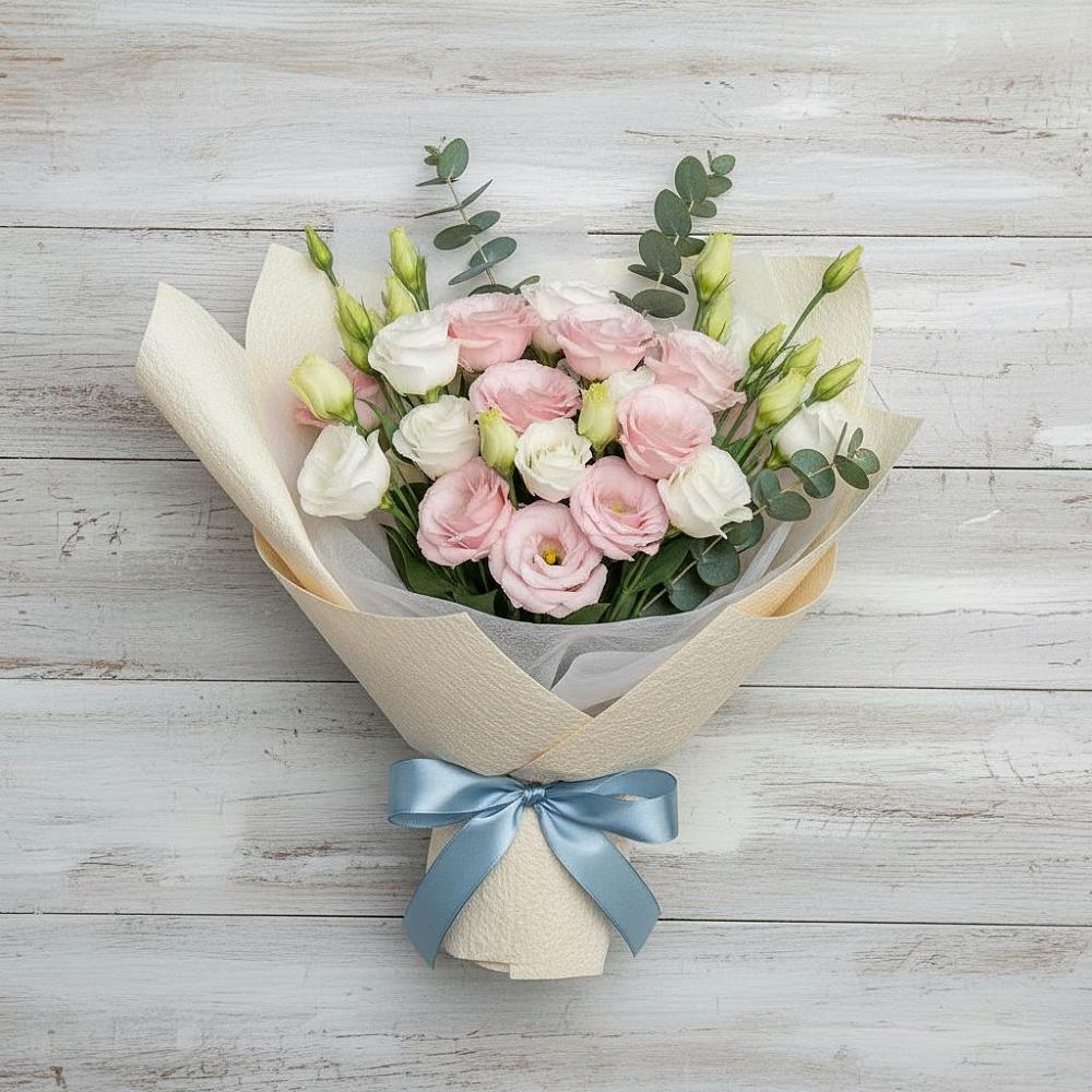 Букет цветов из: Лизиантусы в Озинках